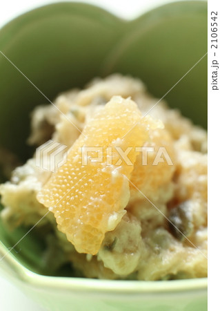 和食 和え物 数の子 粕漬けの写真素材