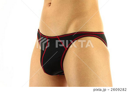 男性 ビキニ 下着 スリムの写真素材