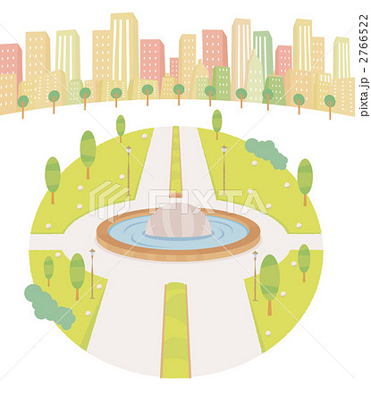 いこいの広場のイラスト素材