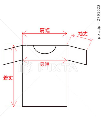 服 人気 採寸 図 フリー