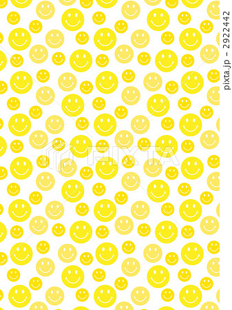 スマイル 笑顔 黄色 丸 顔 ニコニコマークの写真素材