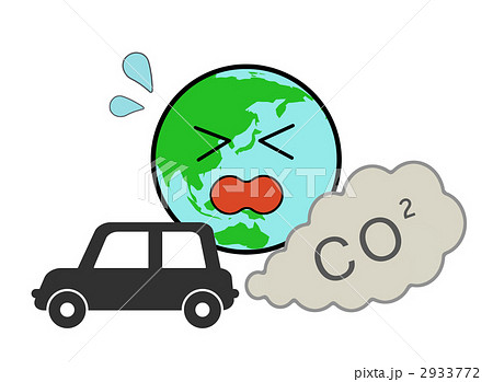 排煙 排気ガス 環境汚染 地球温暖化の写真素材