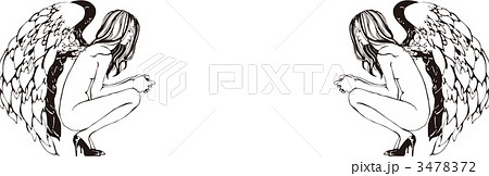 しゃがみこむのイラスト素材 Pixta