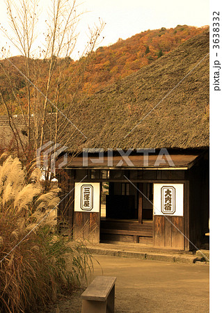 江戸時代の宿場町の写真素材