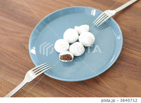 スノーボールクッキーの写真素材