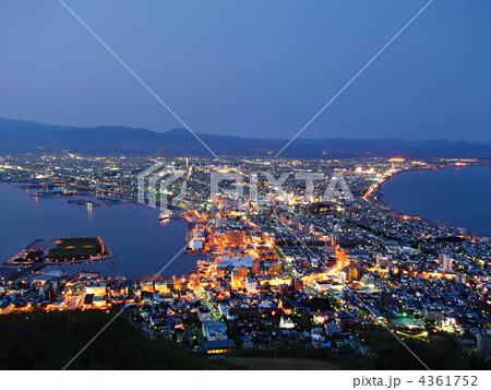 函館夜景の写真素材