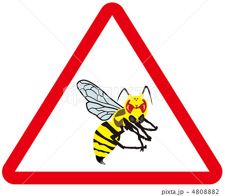 マーク 危険 蜂 警戒のイラスト素材 - PIXTA