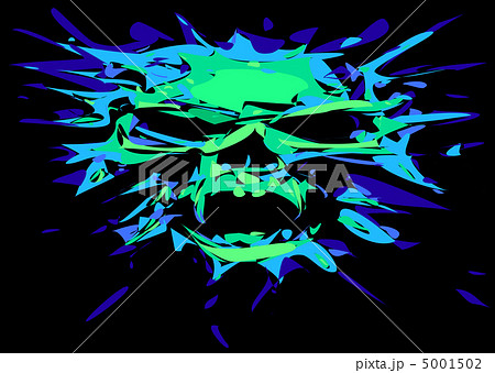 鎖骨 歯 髑髏 骸骨のイラスト素材