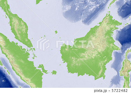 カリマンタン島のイラスト素材