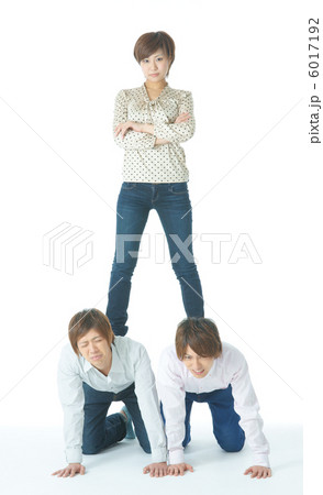 三角関係の写真素材