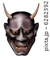 般若 面 鬼 お面 イラストのイラスト素材