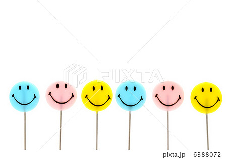 Smile Mark Red Blue Yellow Stock Photo