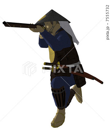 銃構えのイラスト素材