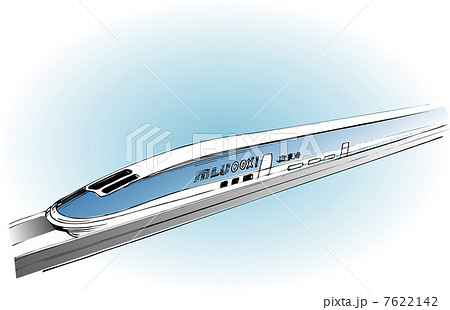 リニアモーターカー 鉄道道 乗物 イラストレーションのイラスト素材 Pixta