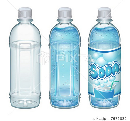 炭酸飲料 ペットボトル ソーダ 飲物の写真素材