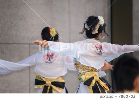 よさこい 髪飾り 衣装 土佐の写真素材