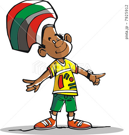 男の子 サンバ レゲエ 人物のイラスト素材