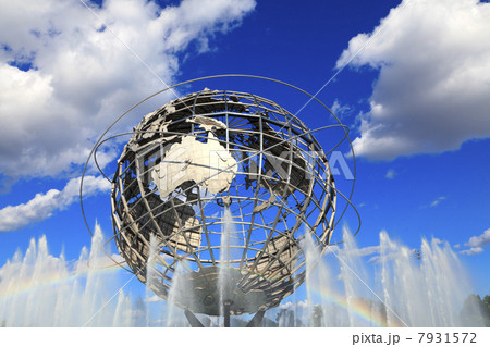 地球儀 Unisphere クイーンズ ニューヨークの写真素材 - PIXTA