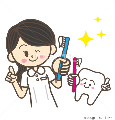 歯科衛生士 歯医者のイラスト素材