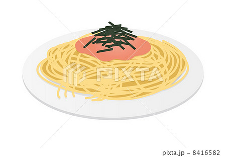 明太子スパゲッティのイラスト素材 Pixta