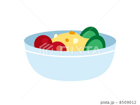 ポテトサラダのイラスト素材