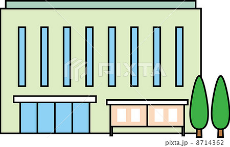 市民会館のイラスト素材