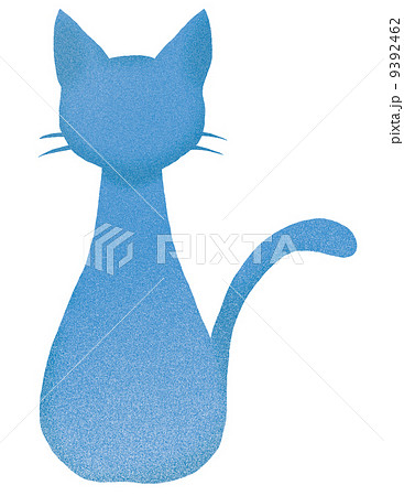 シルエット 猫 透過背景 イラストの写真素材