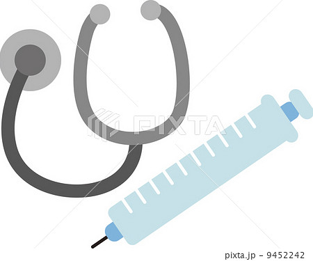 聴診器 医者 問診 医療道具のイラスト素材