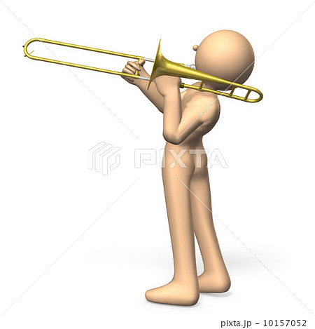トロンボーン 人物 演奏 管楽器のイラスト素材 Pixta