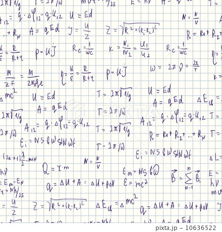 数式 背景 科学の写真素材