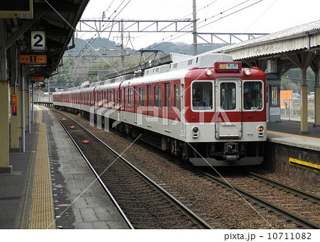 電車 線路 伊賀鉄道 通学の写真素材