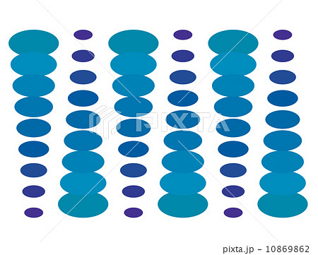 楕円 楕円形 図形 シンプルのイラスト素材