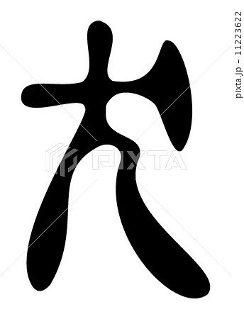 漢字なりたち 象形文字のイラスト素材