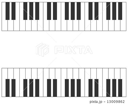 ピアノ 鍵盤 挿絵 ミュージックのイラスト素材