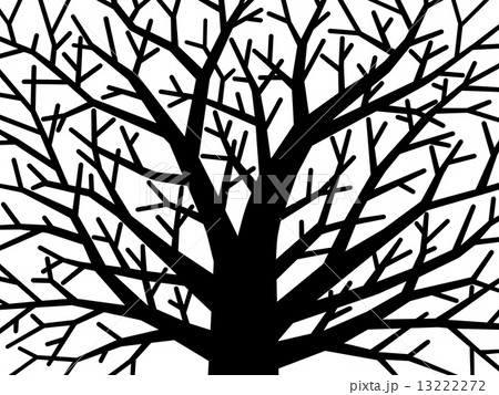 枯れ木 木のイラスト素材