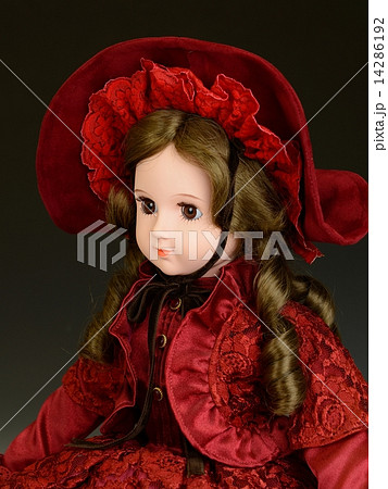 かわいい 人形 フランス ビスクドールの写真素材
