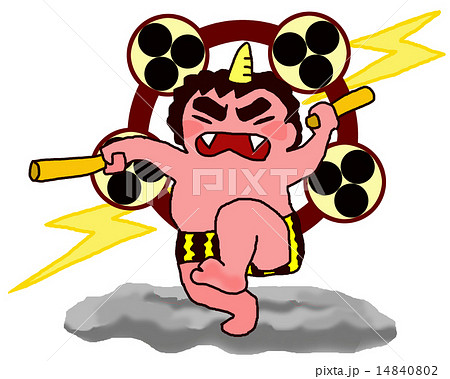 雷小僧のイラスト素材