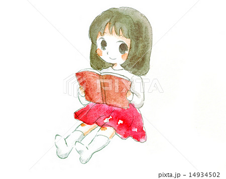 本を読むのイラスト素材