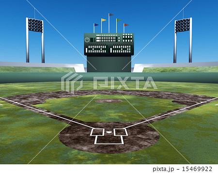野球場 ベースボール マウンド メタルのイラスト素材