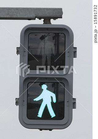 歩行者信号の写真素材