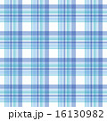 チェック柄 青のイラスト素材