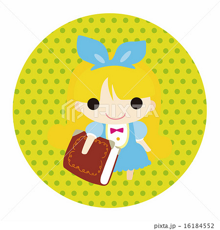 女の子 人物 アリス かわいいのイラスト素材