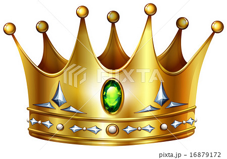 王冠 クラウン 冠 宝飾品のイラスト素材