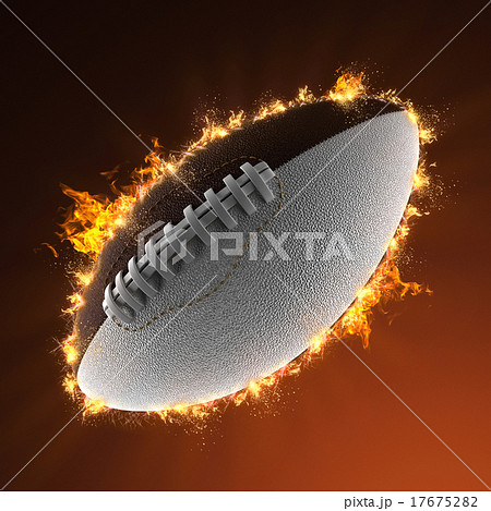 火 アメフト ボール 玉のイラスト素材 Pixta