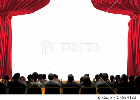 舞台 コピースペース 観客 幕のイラスト素材 Pixta