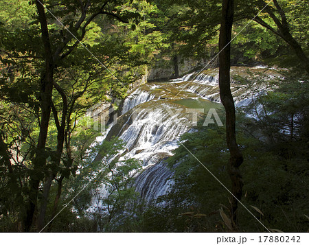 袋田の滝てっぺんの写真素材