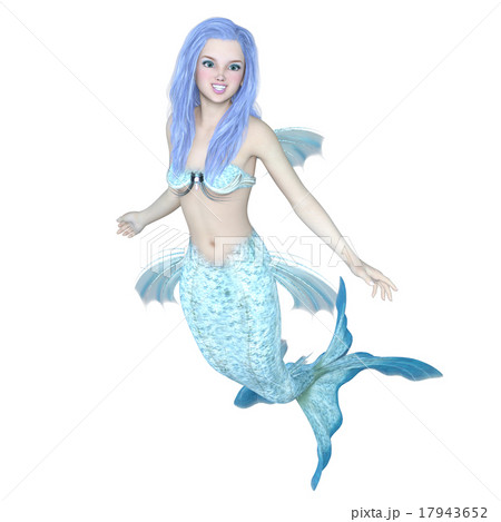 Cg ロングヘア 伝説 白バック 泳ぐ マーメイド 人魚 尾びれのイラスト素材 Cg ロングヘア 伝説 白バック 泳ぐ マーメイド 人魚 尾びれのイラスト素材