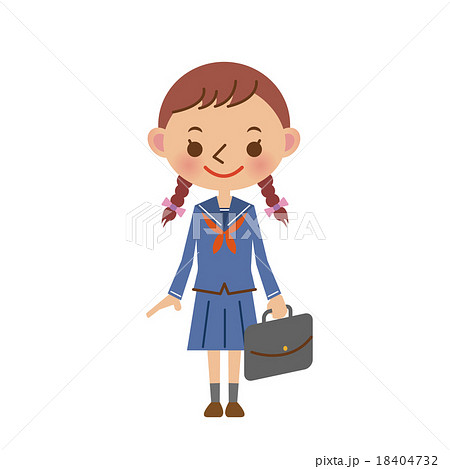 学級委員 ポーズの写真素材