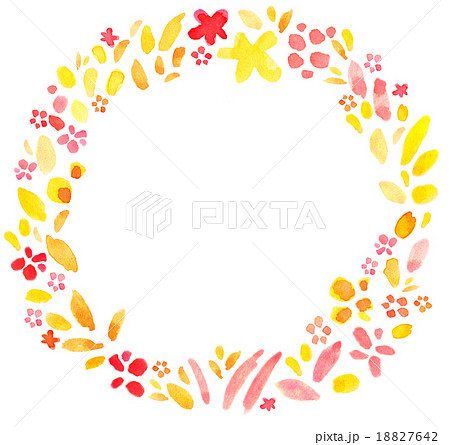 フラワーリースの写真素材