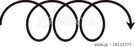 矢印 くるくる やじるし クルクルの写真素材